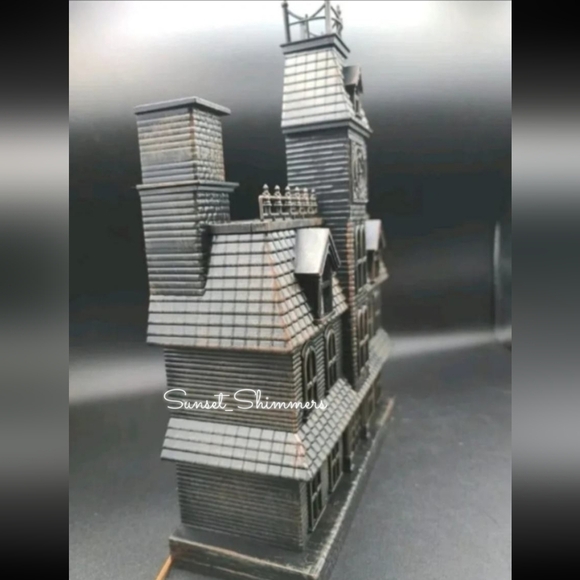 Halloween Haunted House Mansion Color Changing LED Lights & Sound Ghosts Cat New - Picture 5 of 12